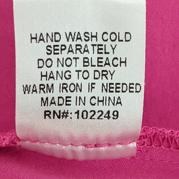 Women's SKIES ARE BLUE Pink Casual Shorts w Zipper; Size 3X - Picture 5 of 5